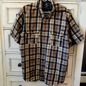 Harley Davidson short sleeve button down shirt